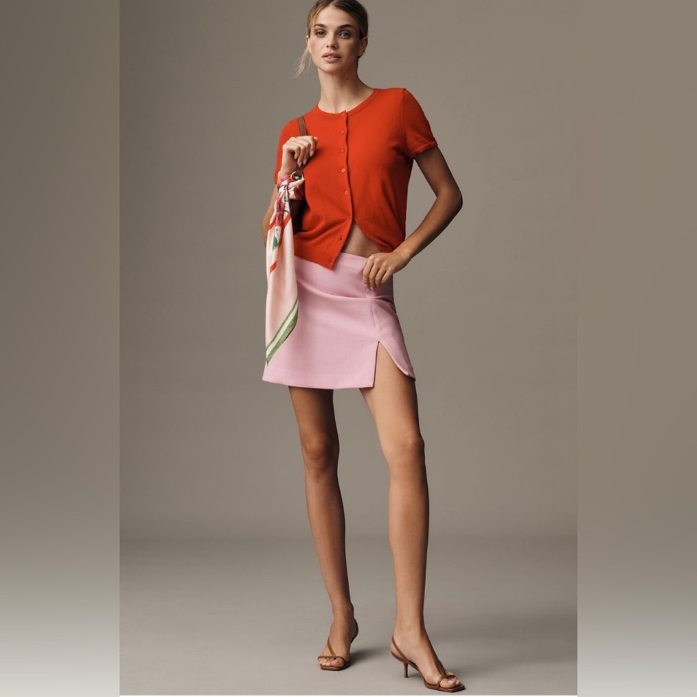 Anthropologie Maeve Tailored Mini Skirt